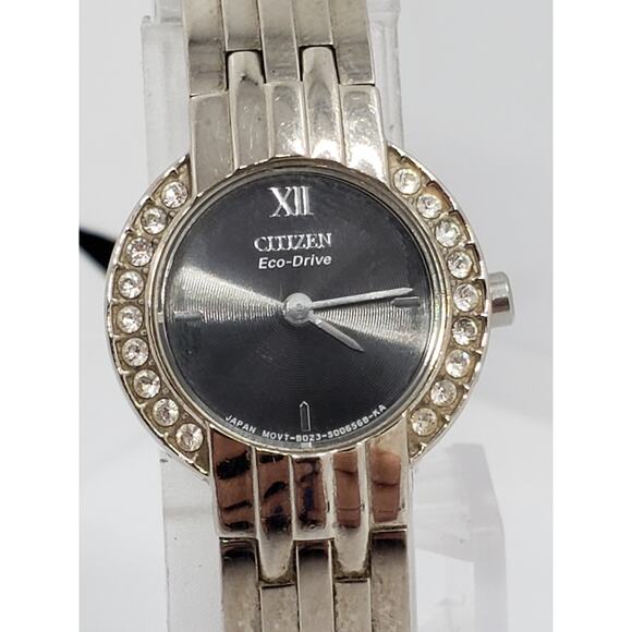 Citizen Eco-Drive women\'s watch. Black opalescent face. 295103 Working watch main image 8